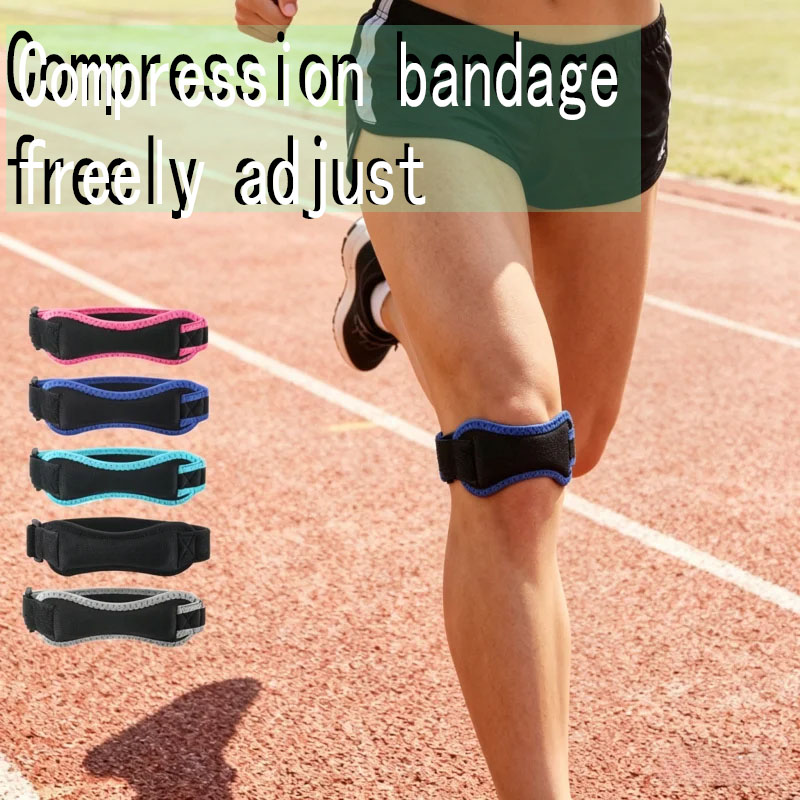 Knee Sleeve Compression - 1Pc Compression Knee Protector Adjustable Patellar