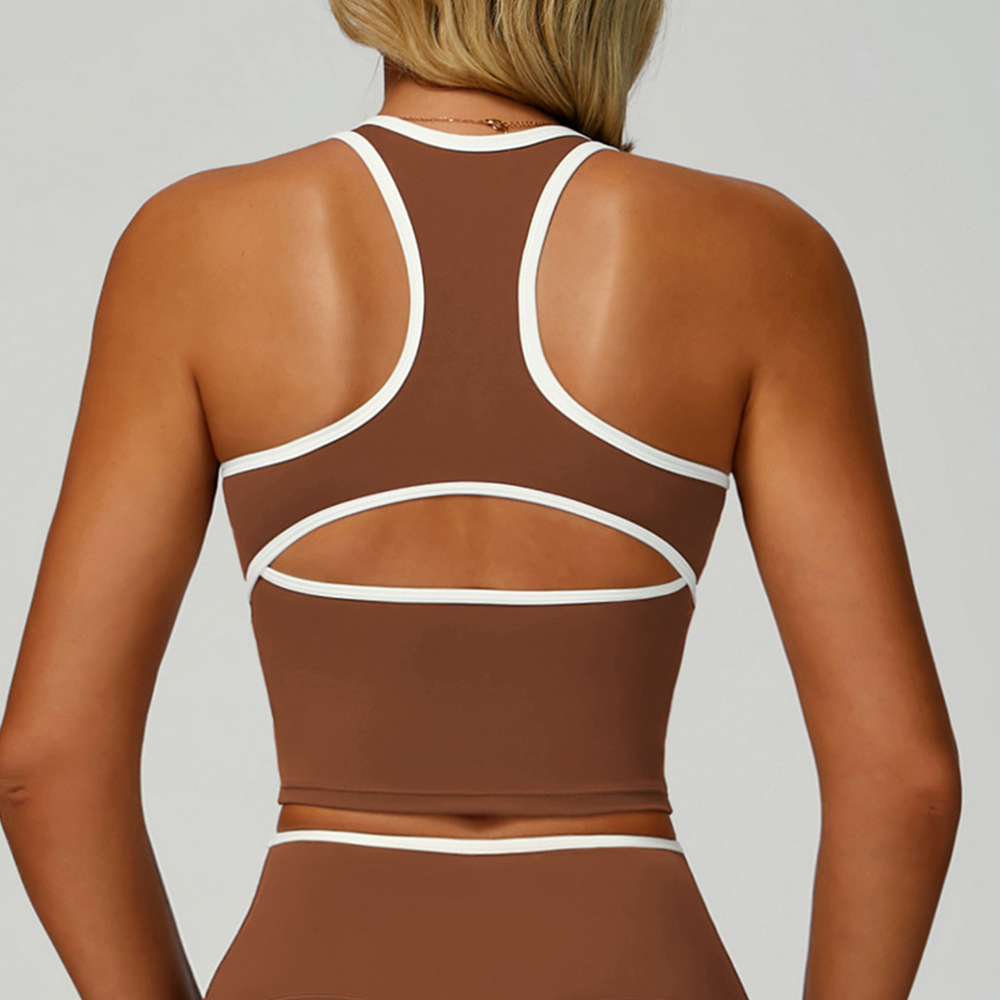 Color Block Sport Bra Yoga Ves - Yoga Blocks บทวิจารณ์และราคา