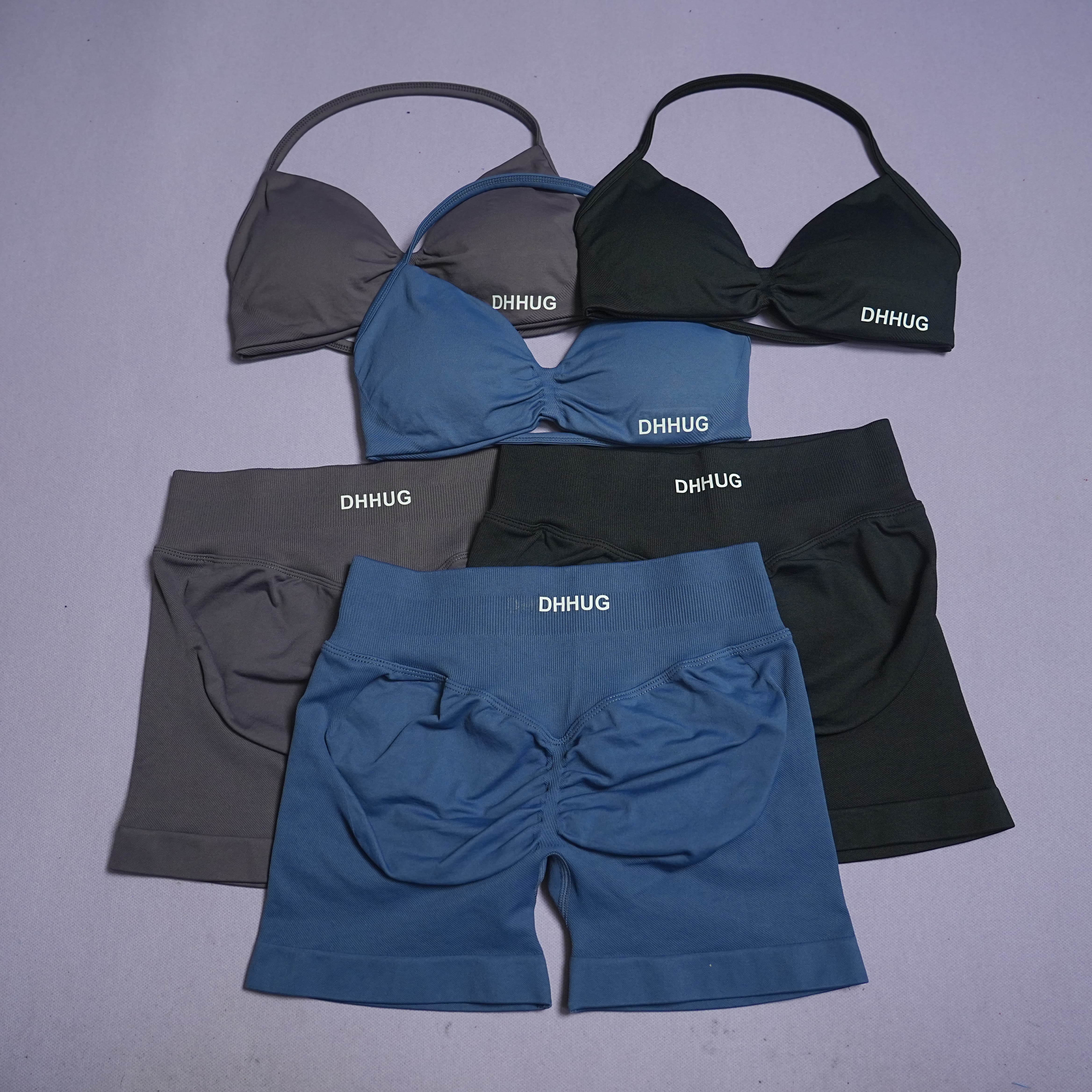 DHHUG Womens Seamless 2 Piece  - Yoga Fitness Zumba บทวิจารณ์และราคา