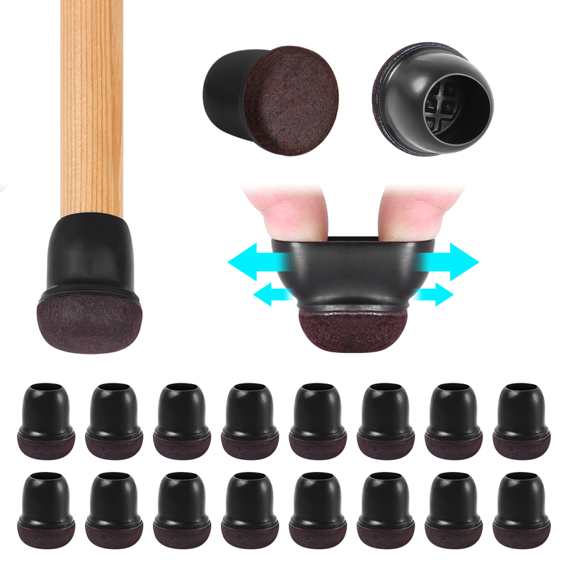 16PCS Black Silicone Chair Leg - Sit Up Bar Floor บทวิจารณ์และราคา