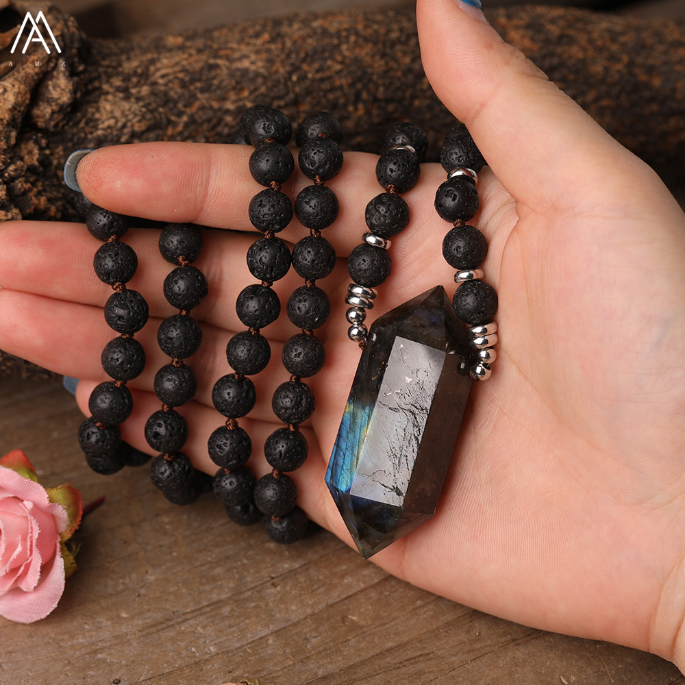Natural Flash Labradorite Ston - Yoga Fitness Tracker บทวิจารณ์และราคา