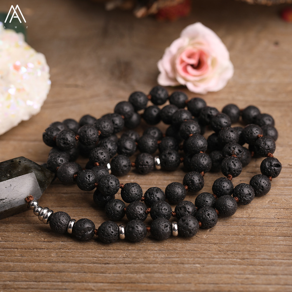 Natural Flash Labradorite Ston - Yoga Fitness Tracker บทวิจารณ์และราคา