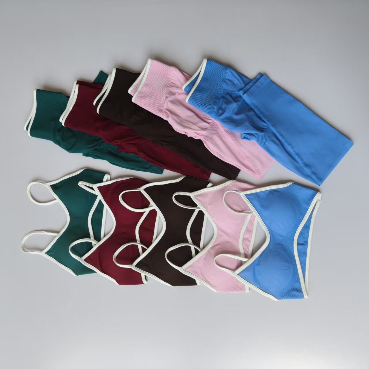 Seamless 2PCS Legging Sets Wom - Yoga Fitness Zumba บทวิจารณ์และราคา