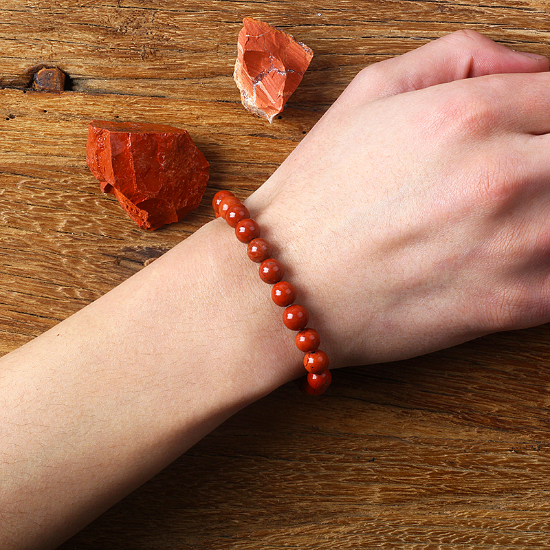 5A Genuine Red Jasper Beaded B - Yoga Fitness Tracker บทวิจารณ์และราคา