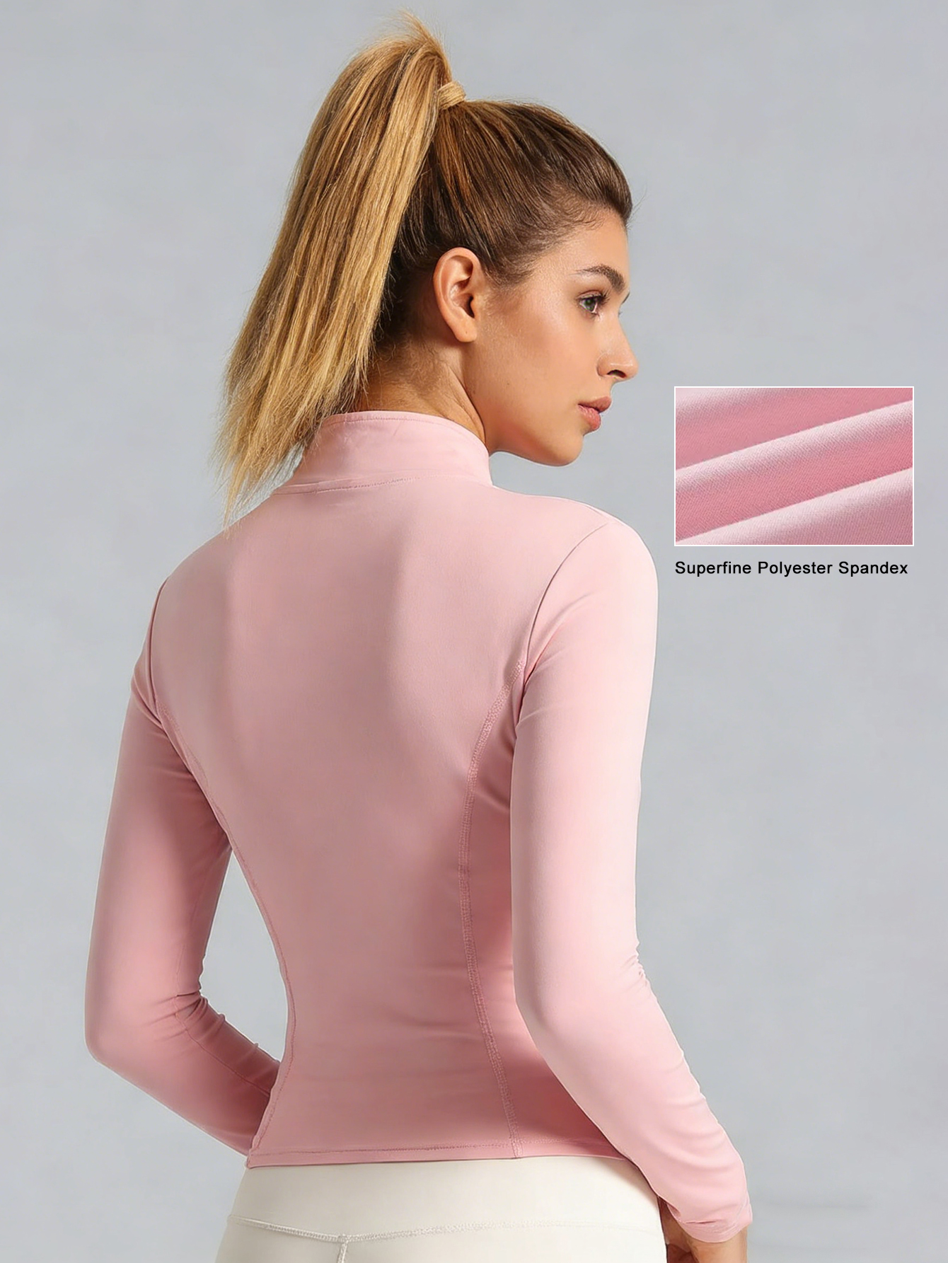 New Women Light pink Yoga Coat - Yoga Fitness Women บทวิจารณ์และราคา