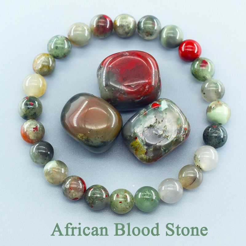 Natural African Blood Stone Be - Yoga Fitness Tracker บทวิจารณ์และราคา