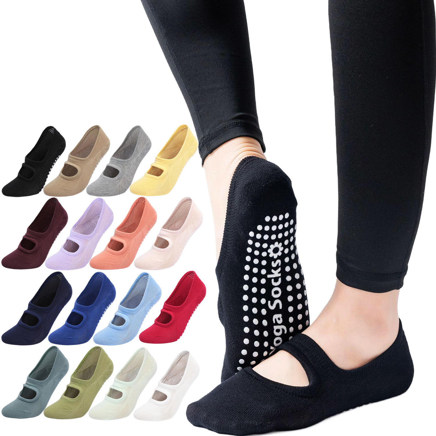 High Quality Women Yoga Socks  - Yoga Fitness Gym บทวิจารณ์และราคา