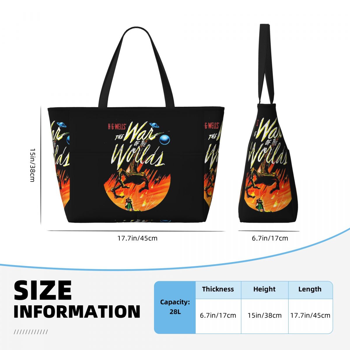 War Of The Worlds Beach Tote B - Yoga Fitness World บทวิจารณ์และราคา