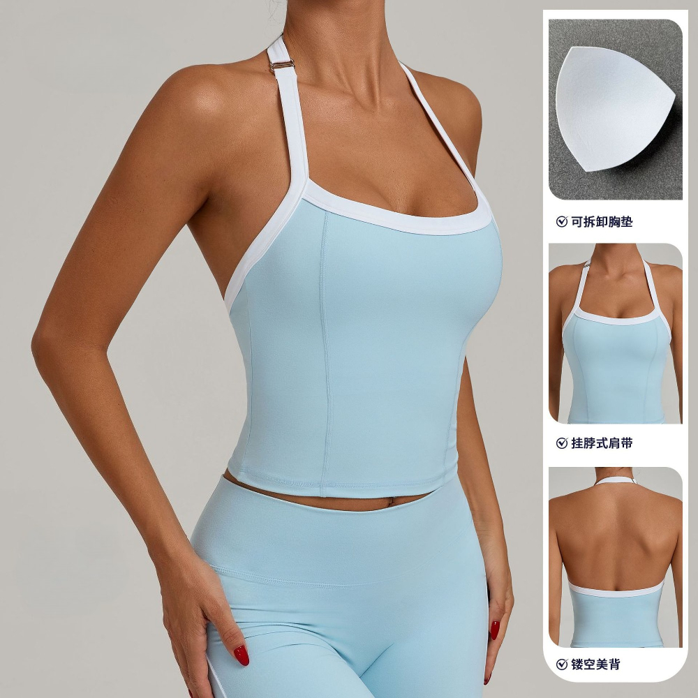 Hanging Neck Top Sports Bra Wo - Yoga Blocks บทวิจารณ์และราคา