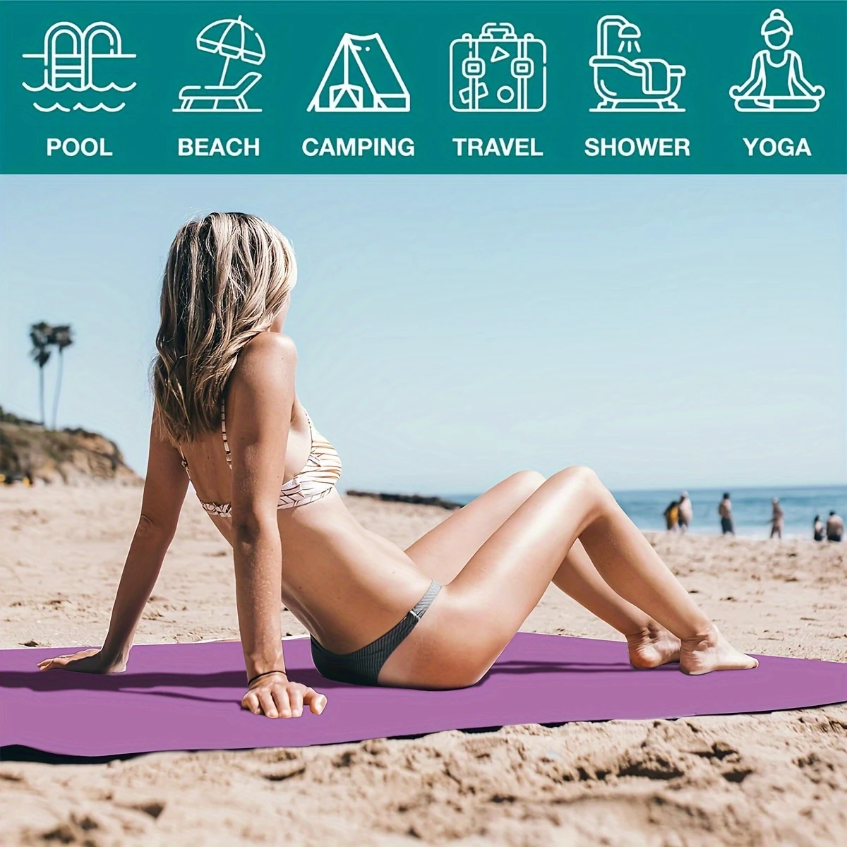 1PC Sports Microfiber Quick Dr - Yoga Fitness Gym บทวิจารณ์และราคา