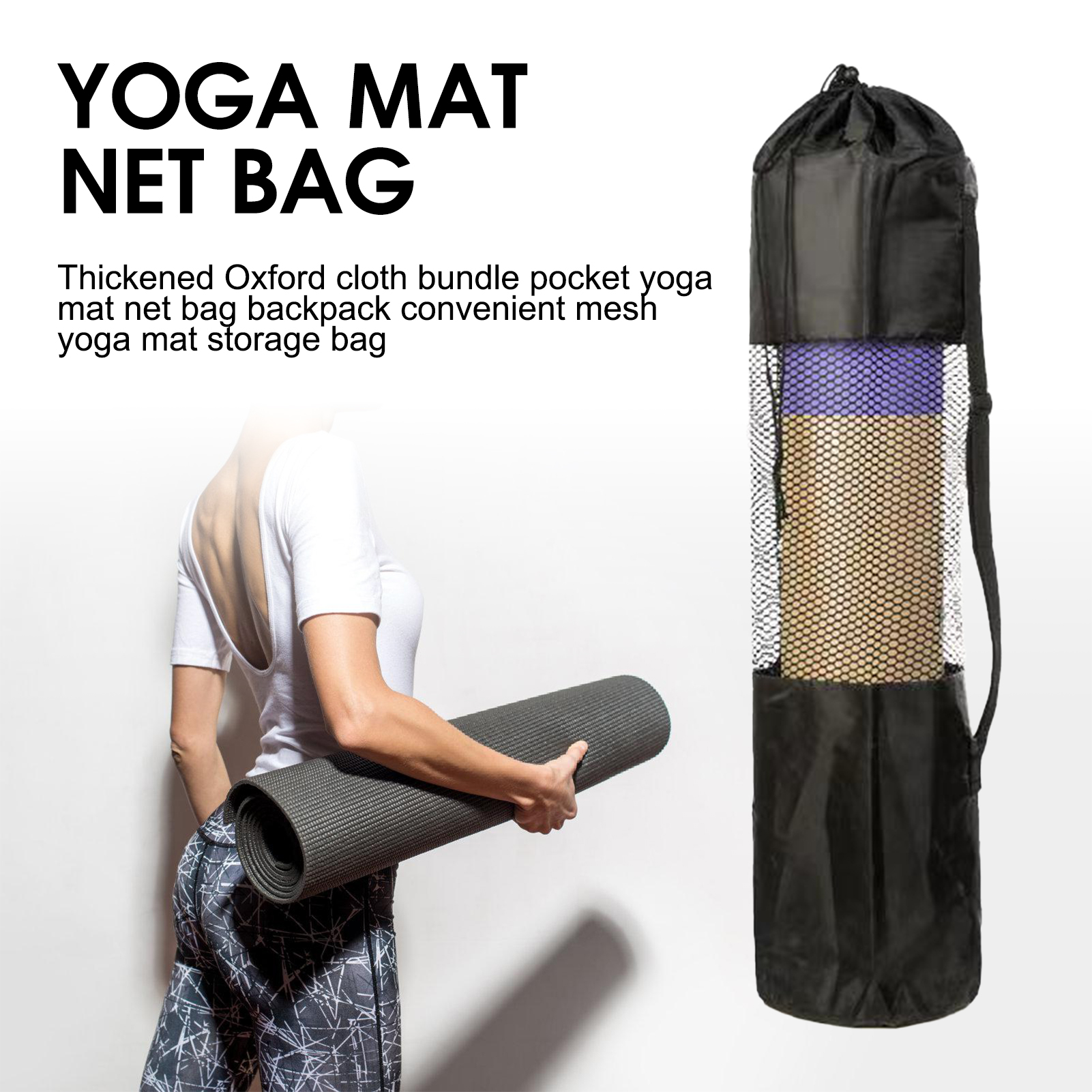 Yoga Mat Bag with Mesh Window  - Yoga And Fitness บทวิจารณ์และราคา