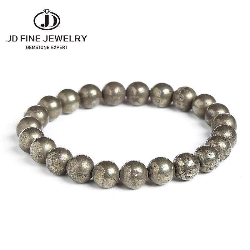 JD Natural Pyrite Bead Bracele - Yoga Fitness Tracker บทวิจารณ์และราคา