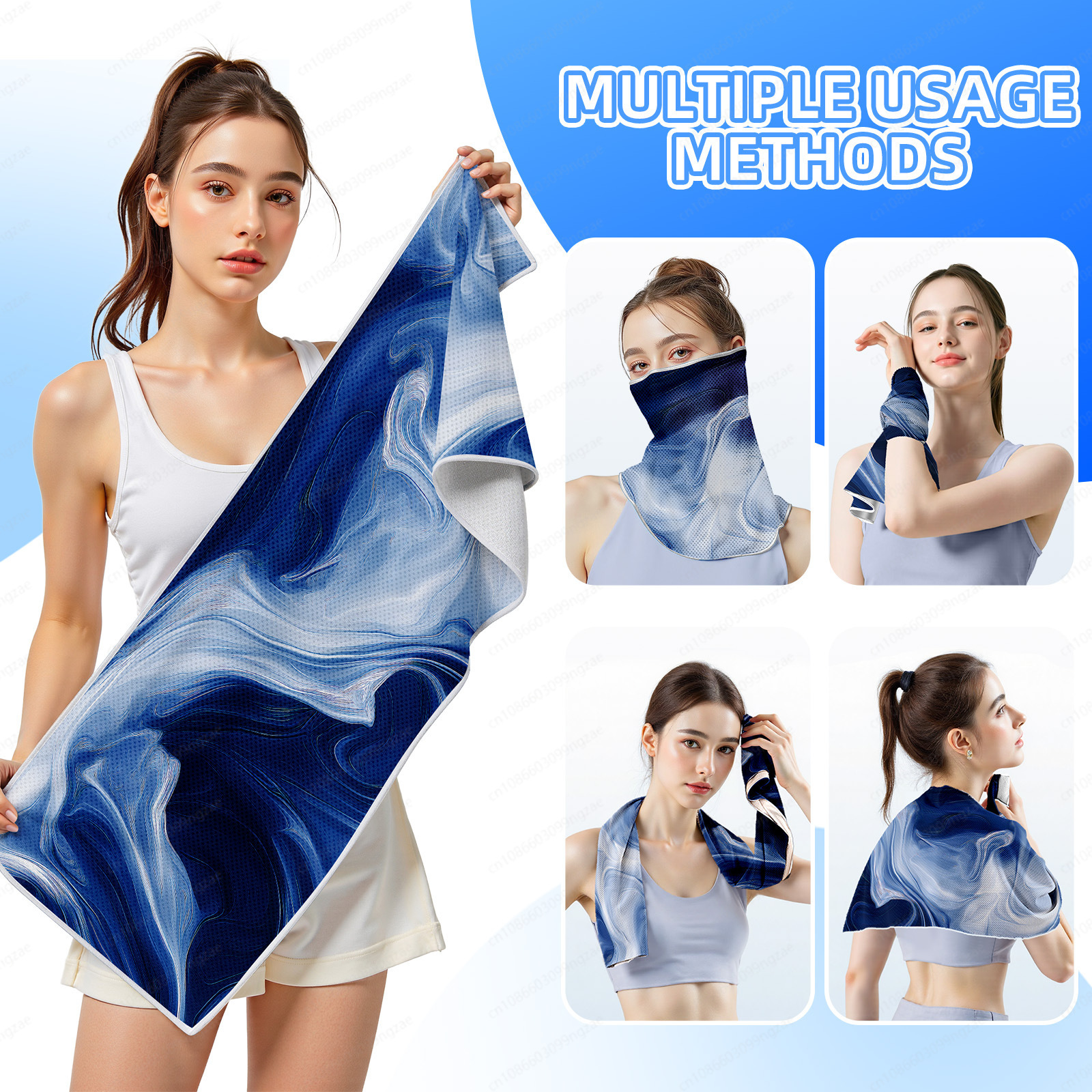 Cooling Quick Dry Sports Towel - Yoga Fitness Gym บทวิจารณ์และราคา