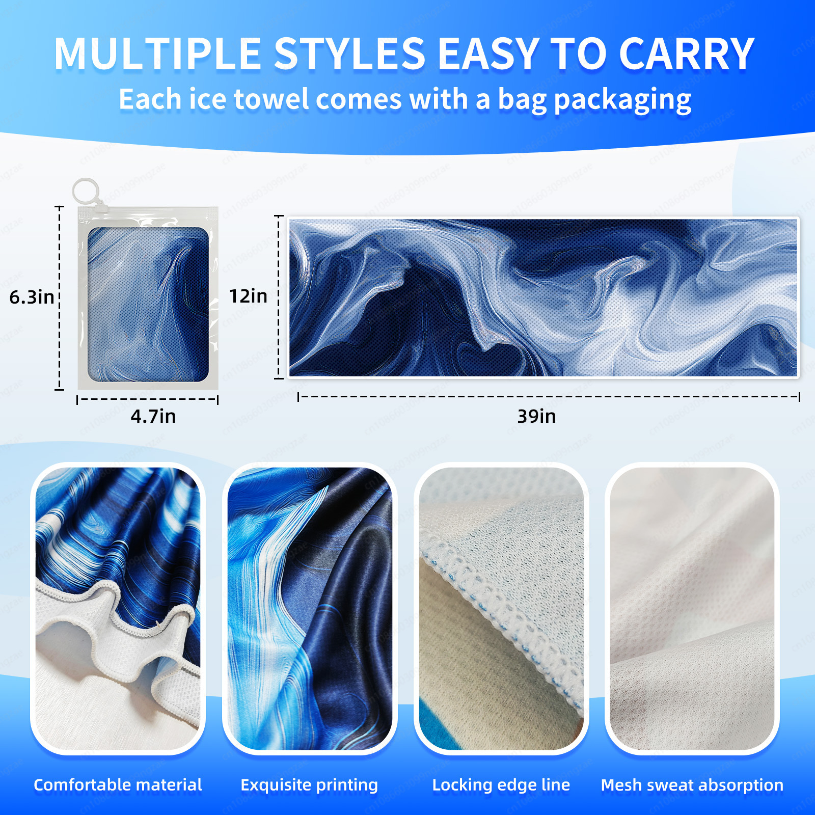 Cooling Quick Dry Sports Towel - Yoga Fitness Gym บทวิจารณ์และราคา