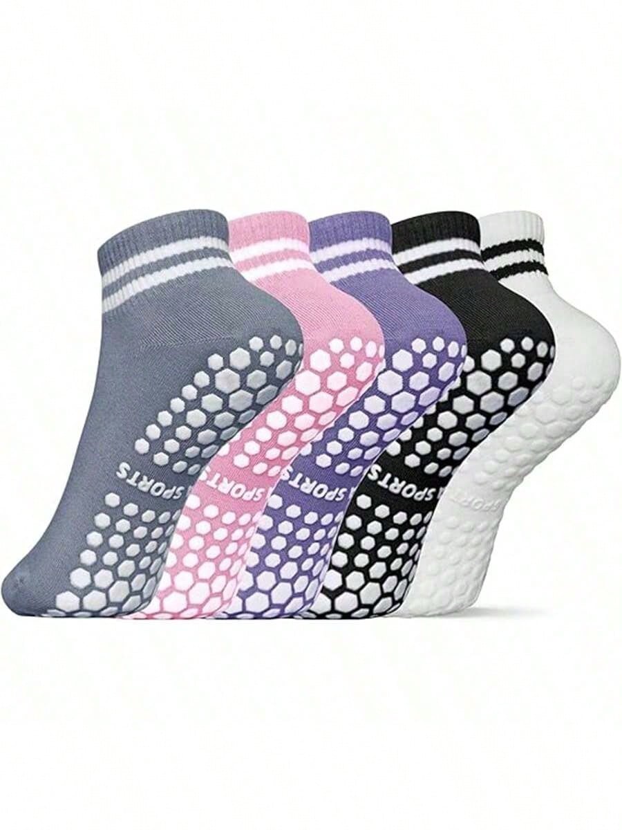 5 Pairs Women Double Stripe No - Yoga Fitness Women บทวิจารณ์และราคา
