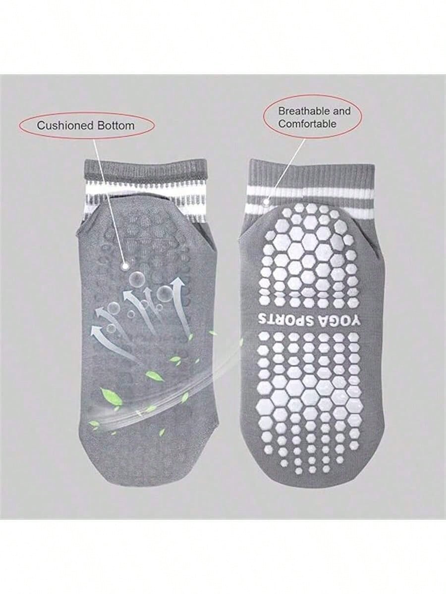 5 Pairs Women Double Stripe No - Yoga Fitness Women บทวิจารณ์และราคา