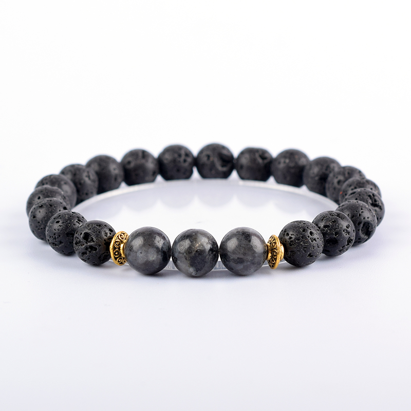 Fashion Tiger Eye Lava Bracele - Yoga Fitness Tracker บทวิจารณ์และราคา