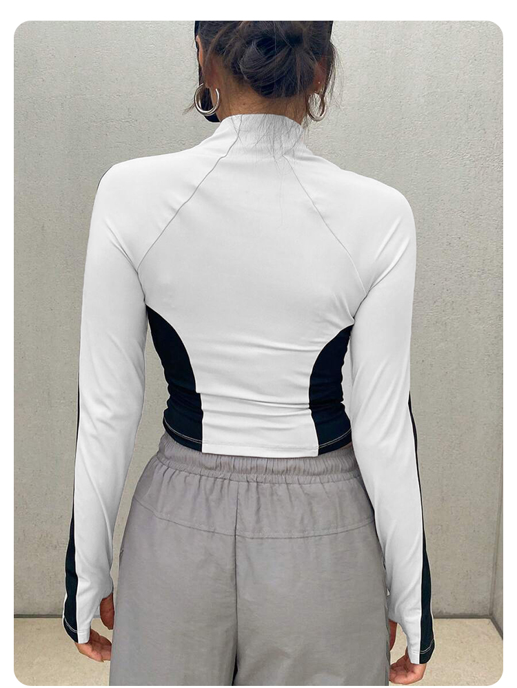 Yoga Clothes Stand Up Collar J - Yoga Fitness Women บทวิจารณ์และราคา
