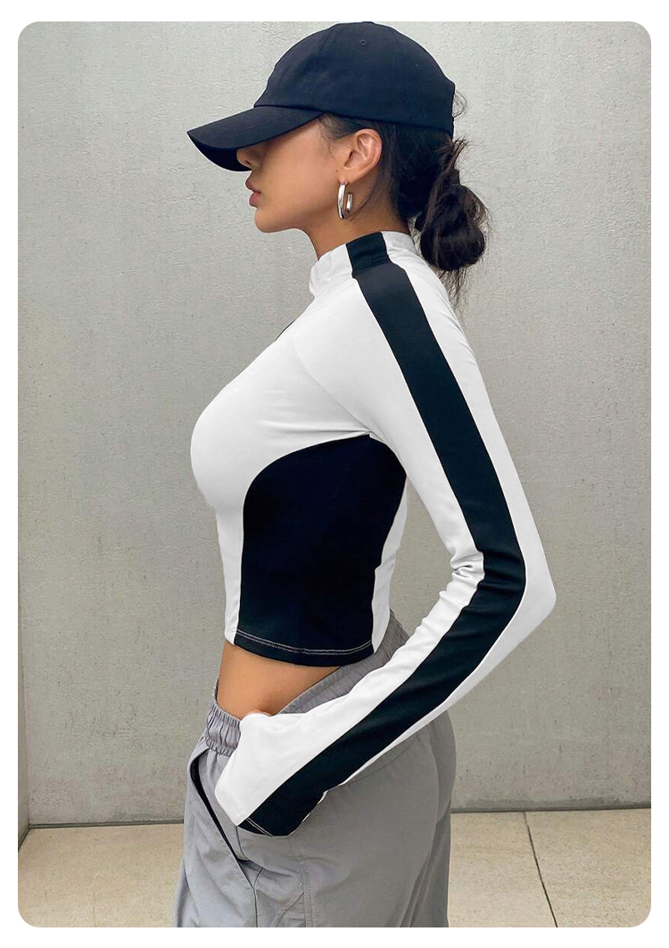 Yoga Clothes Stand Up Collar J - Yoga Fitness Women บทวิจารณ์และราคา