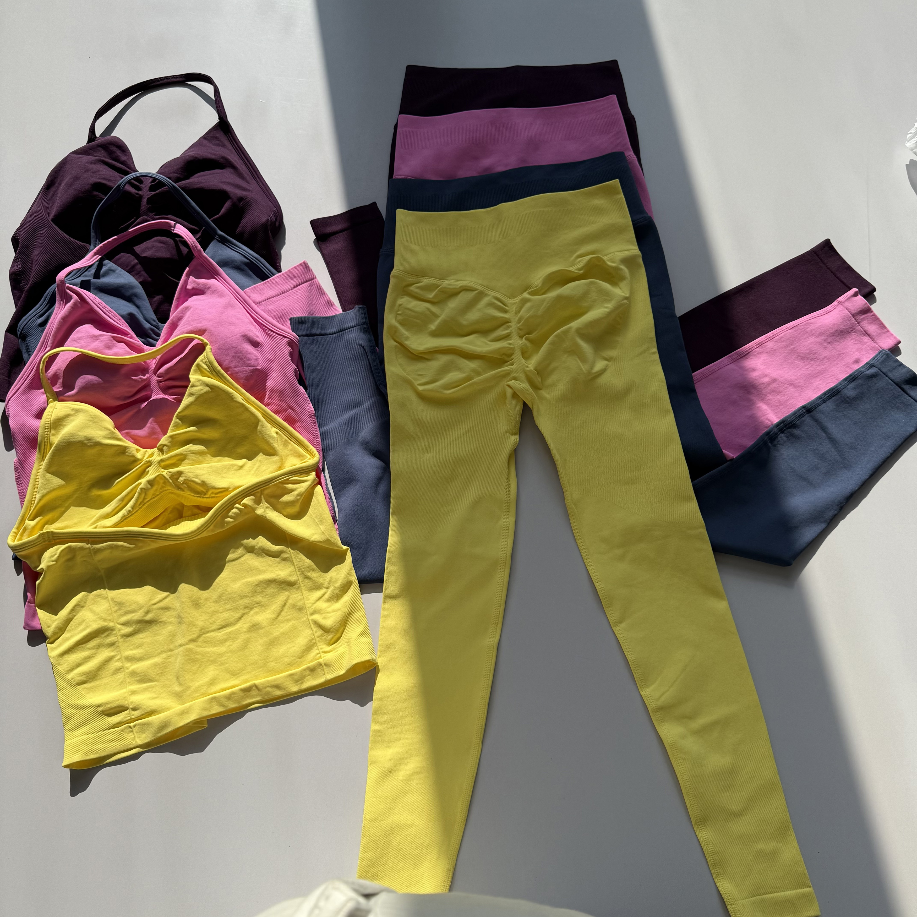 Seamless 2PCS Legging Sets Wom - Yoga Fitness Zumba บทวิจารณ์และราคา