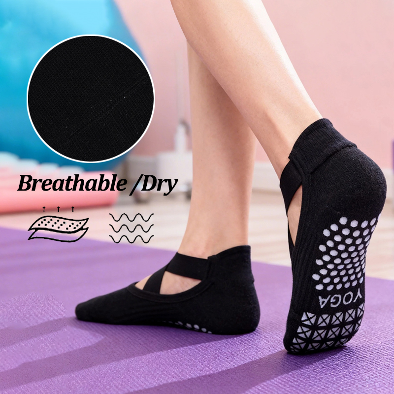 Women Non-Slip Yoga Socks Sili - Yoga Fitness Women บทวิจารณ์และราคา