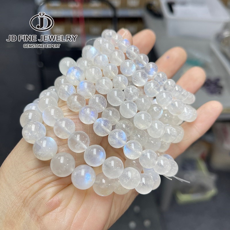 JD Natural Blue Moonstone Roun - Yoga Fitness Tracker บทวิจารณ์และราคา