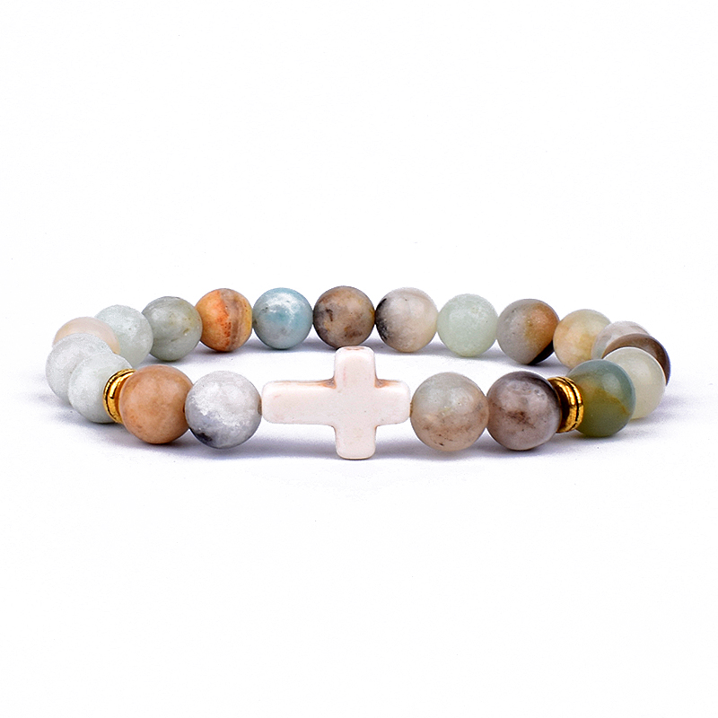 Trendy Jesus Cross Charm Blue  - Yoga Fitness Tracker บทวิจารณ์และราคา