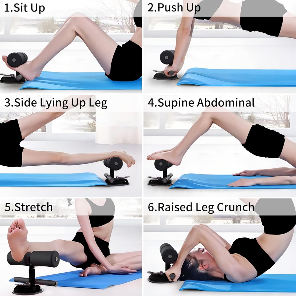 Sit Up Bar,Portable Adjustable - Sit Up Bar Floor บทวิจารณ์และราคา