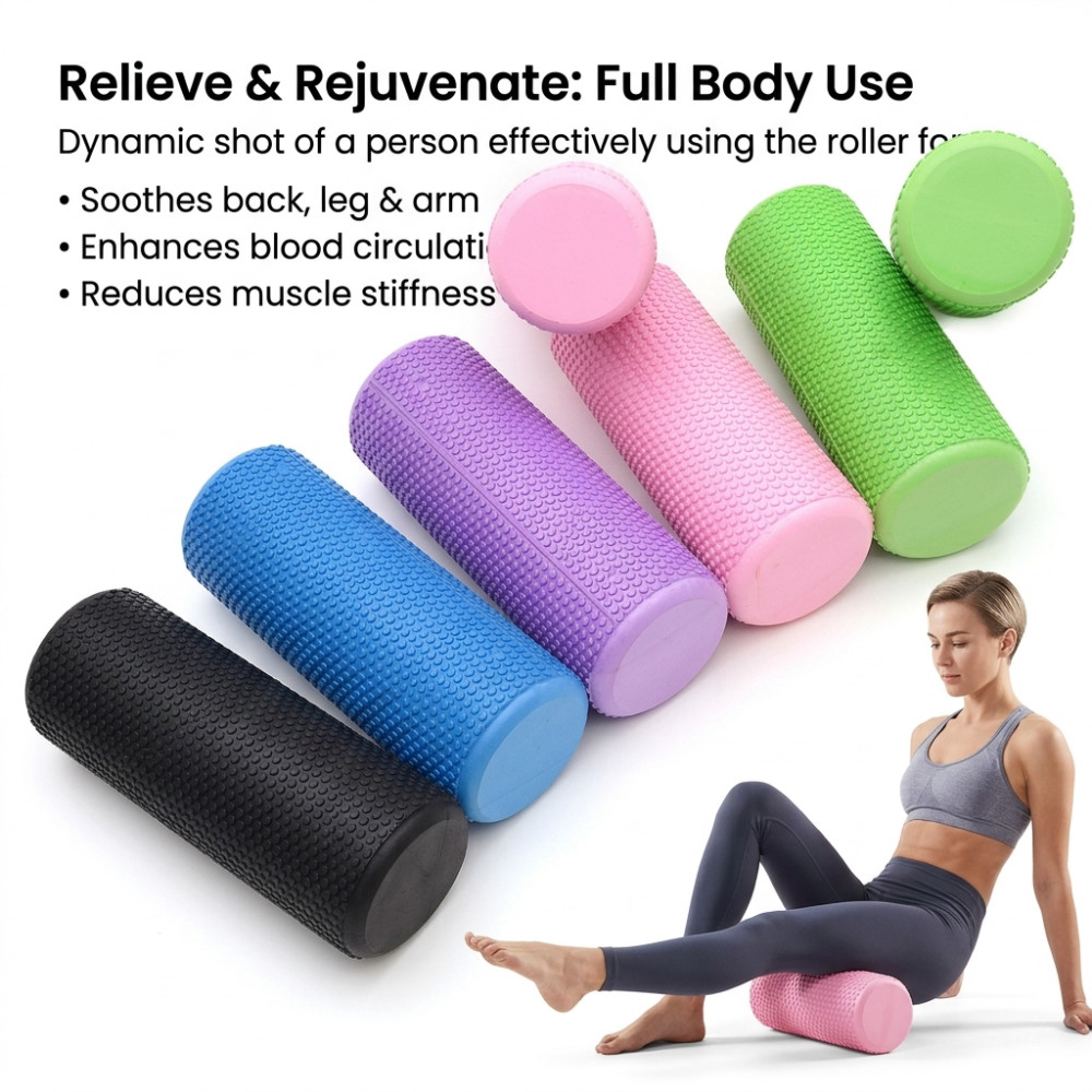 30/45CM Yoga Foam Roller High- - Yoga Fitness World บทวิจารณ์และราคา