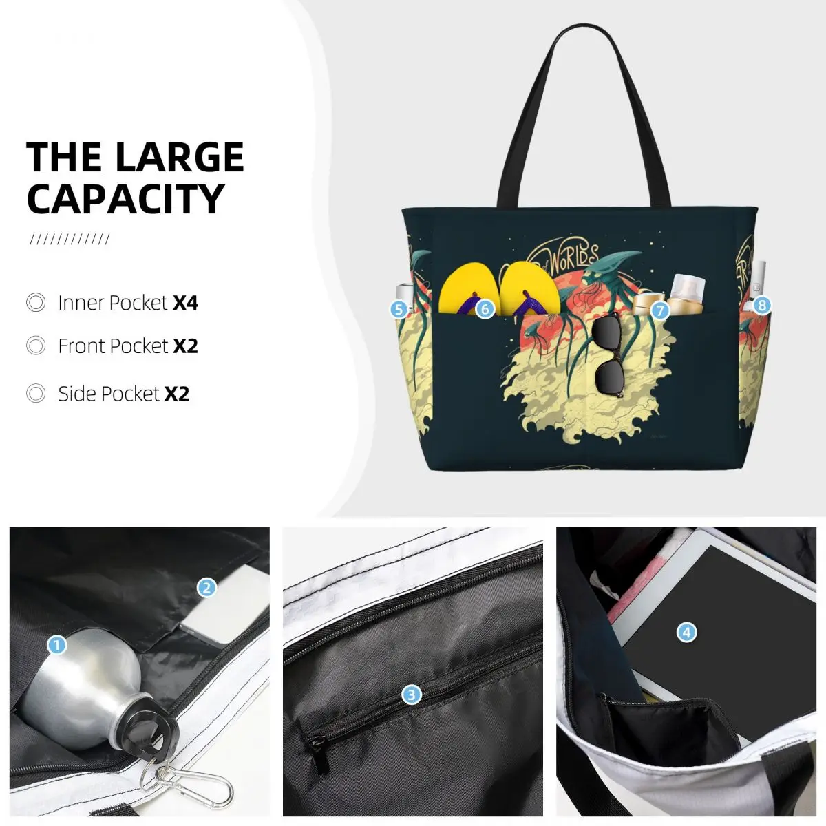 War Of The Worlds Beach Tote B - Yoga Fitness World บทวิจารณ์และราคา