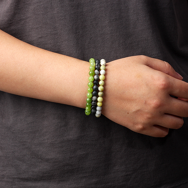 New 4/6mm Beads Women Bracelet - Yoga Fitness Tracker บทวิจารณ์และราคา