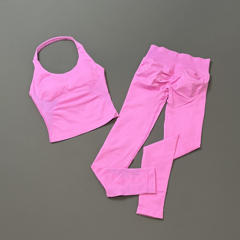 2 Pcs Gym Set Women Seamless B - Yoga Fitness Zumba บทวิจารณ์และราคา