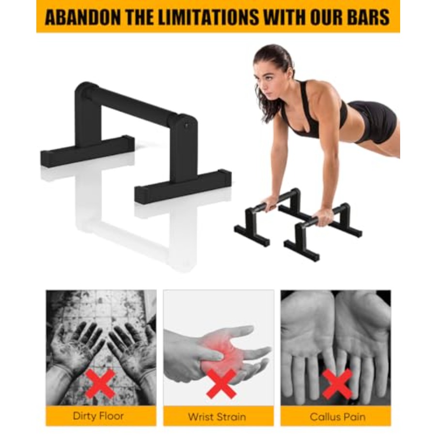 Push Up Bars, Heavey Duty Para - Sit Up Bar Floor บทวิจารณ์และราคา