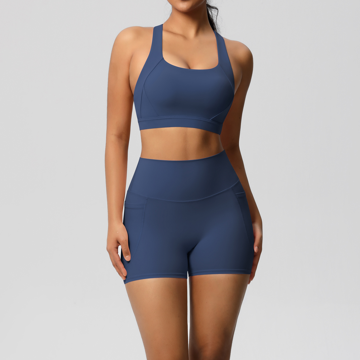 2PCS Sportswear With Pocketed  - Yoga Fitness Zumba บทวิจารณ์และราคา