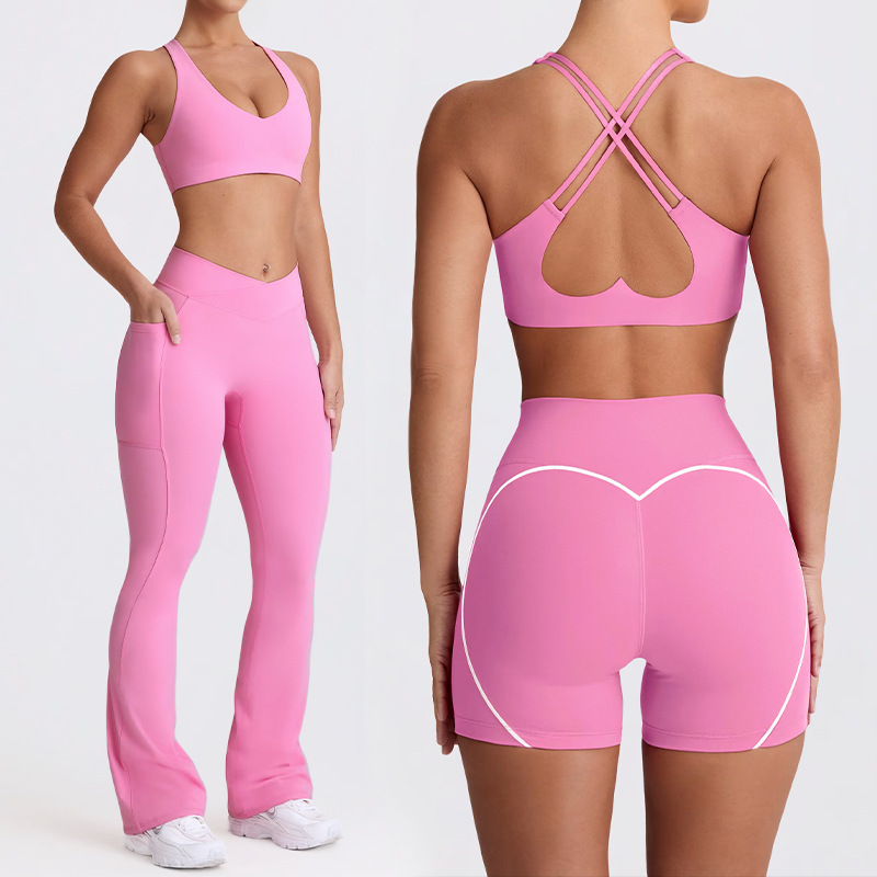 Naked Feel Quick-Dry Yoga Set  - Yoga Fitness Zumba บทวิจารณ์และราคา