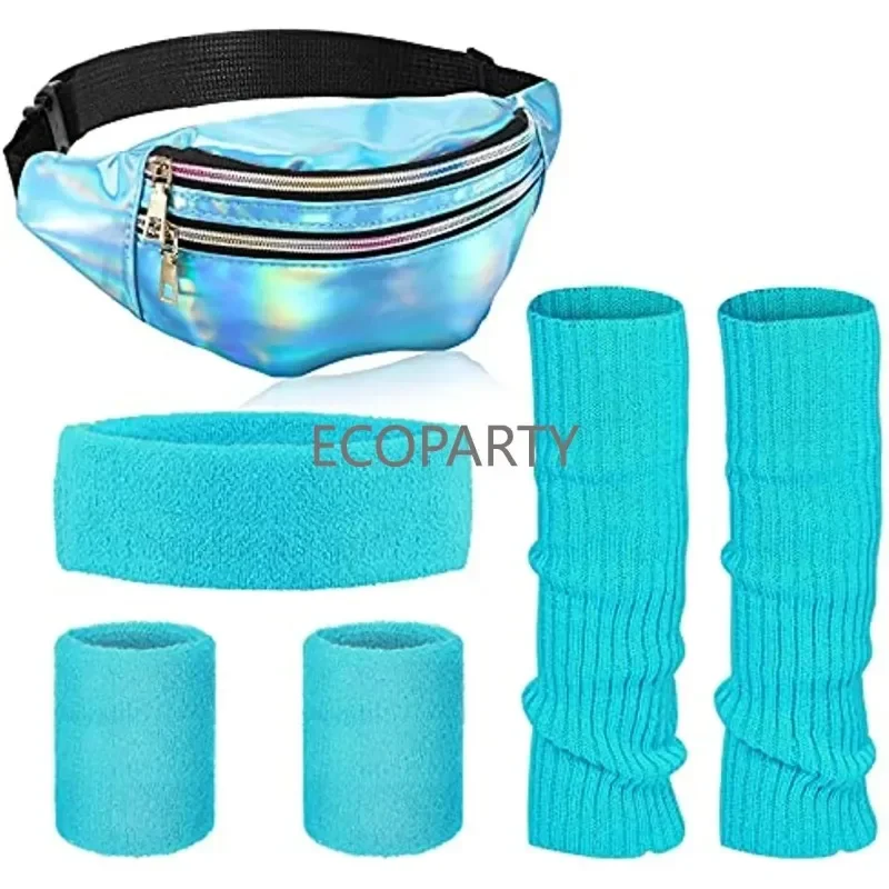 6pc 80s Women Neon Leg Warmers - Yoga Fitness Zumba บทวิจารณ์และราคา