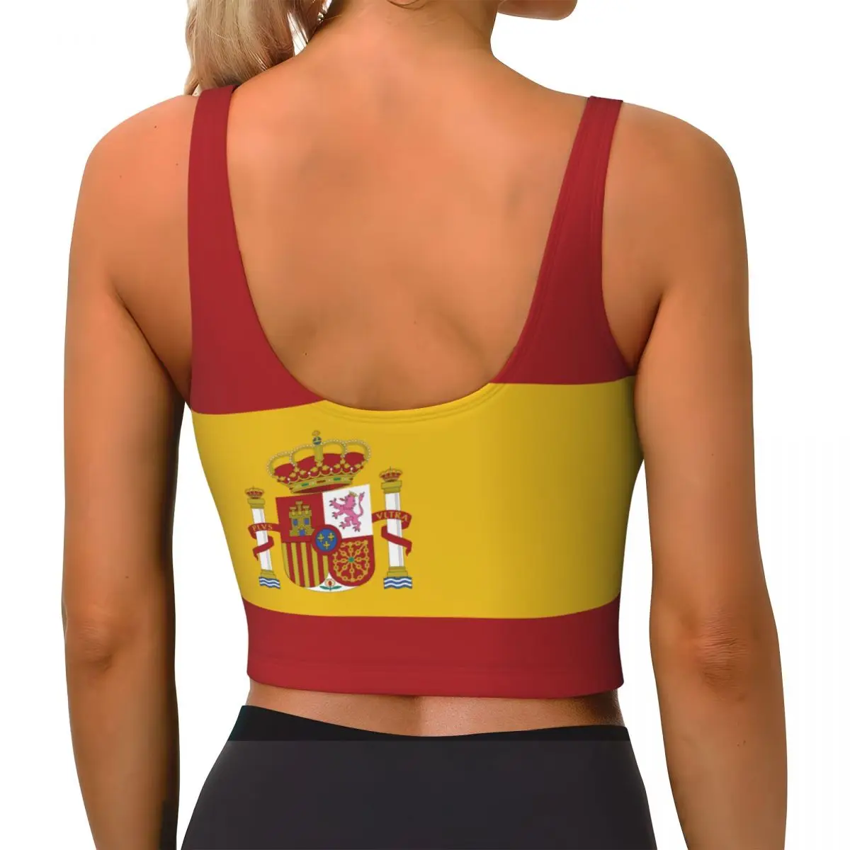 Spain Flag Basic Tops Women Sa - Yoga Fitness Women บทวิจารณ์และราคา