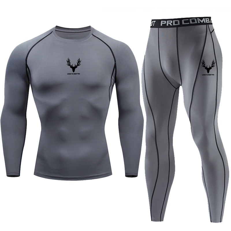 Men's tight fitting sportswear - Yoga Fitness Gym บทวิจารณ์และราคา