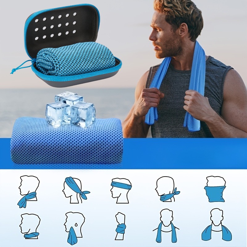 Cooling Sports Towel,Quick Dry - Yoga Fitness Gym บทวิจารณ์และราคา