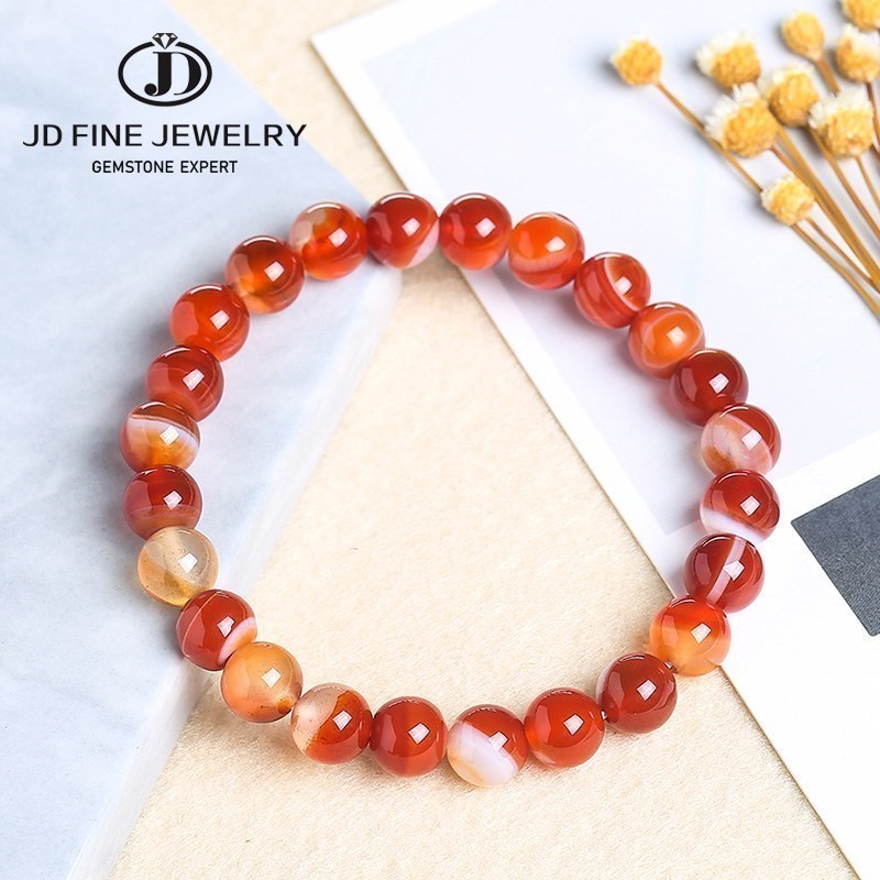 JD Natural Stone Beads Red Str - Yoga Fitness Tracker บทวิจารณ์และราคา